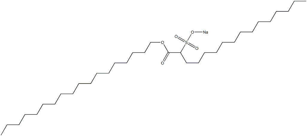 2-(Sodiosulfo)hexadecanoic acid octadecyl ester 结构式