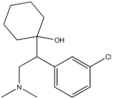 1-[1-(3-Chlorophenyl)-2-dimethylaminoethyl]cyclohexanol 结构式