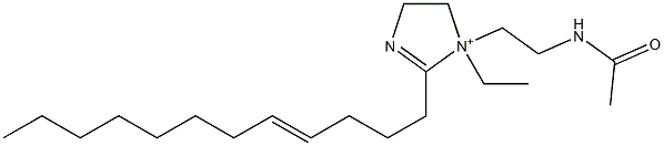 1-[2-(Acetylamino)ethyl]-2-(4-dodecenyl)-1-ethyl-2-imidazoline-1-ium 结构式