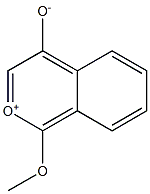 1-Methoxy-2-oxonianaphthalene-4-olate 结构式