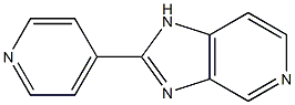 2-(4-Pyridinyl)-1H-imidazo[4,5-c]pyridine 结构式