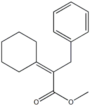 2-Cyclohexylidene-3-phenylpropanoic acid methyl ester 结构式