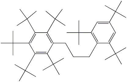 1-(Penta-tert-butylphenyl)-3-(2,4,6-tri-tert-butylphenyl)propane 结构式