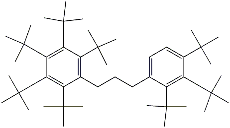 1-(Penta-tert-butylphenyl)-3-(2,3,4-tri-tert-butylphenyl)propane 结构式