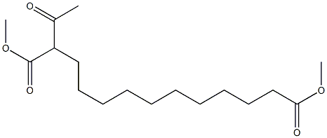 2-Acetyltridecanedioic acid dimethyl ester 结构式