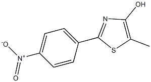 2-(4-Nitrophenyl)-5-methylthiazol-4-ol 结构式