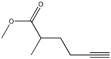 5-Hexyne-2-carboxylic acid methyl ester 结构式