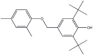 2,6-Di-tert-butyl-4-[[(2,4-dimethylphenyl)oxy]methyl]phenol 结构式