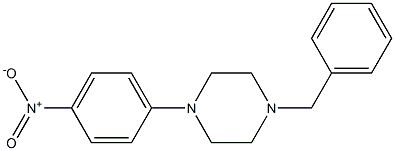 1-(4-Nitrophenyl)-4-benzylpiperazine 结构式