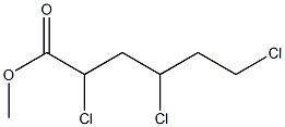 2,4,6-Trichlorohexanoic acid methyl ester 结构式