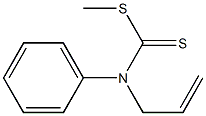 N-(Phenyl)-N-(2-propenyl)dithiocarbamic acid methyl ester 结构式