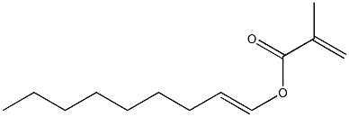 Methacrylic acid (1-nonenyl) ester 结构式