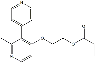 Propionic acid 2-[(2-methyl-3,4'-bipyridin-6-yl)oxy]ethyl ester 结构式