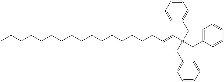 (1-Octadecenyl)tribenzylaminium 结构式