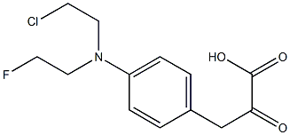 3-[4-[(2-Chloroethyl)(2-fluoroethyl)amino]phenyl]pyruvic acid 结构式