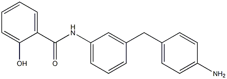 N-[3-(4-Aminobenzyl)phenyl]-2-hydroxybenzamide 结构式