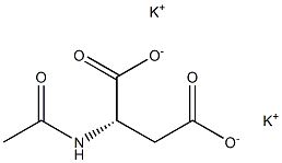 (S)-2-Acetylaminobutanedioic acid dipotassium salt 结构式