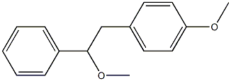 1-(Phenyl)-2-(4-methoxyphenyl)-1-methoxyethane 结构式