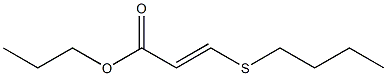 3-(Butylthio)acrylic acid propyl ester 结构式