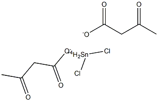 Bis(acetylacetic acid)dichlorotin(IV) salt 结构式