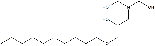 1-[Bis(hydroxymethyl)amino]-3-decyloxy-2-propanol 结构式