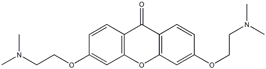 3,6-Bis[2-(dimethylamino)ethoxy]-9H-xanthen-9-one 结构式