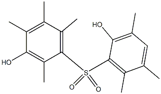 2',3-Dihydroxy-2,3',4,5,5',6,6'-heptamethyl[sulfonylbisbenzene] 结构式