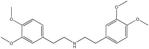 N-[2-(3,4-Dimethoxyphenyl)ethyl]-3,4-dimethoxybenzeneethanamine 结构式