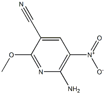 6-Amino-2-methoxy-5-nitropyridine-3-carbonitrile 结构式