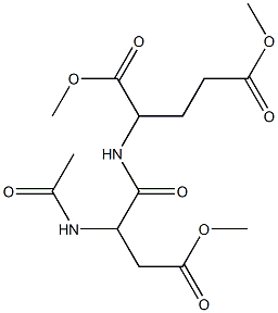 2-[[1,4-Dioxo-4-methoxy-2-(acetylamino)butyl]amino]pentanedioic acid dimethyl ester 结构式