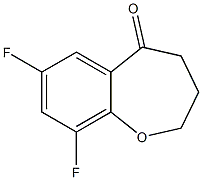 7,9-Difluoro-3,4-dihydro-1-benzoxepin-5(2H)-one 结构式