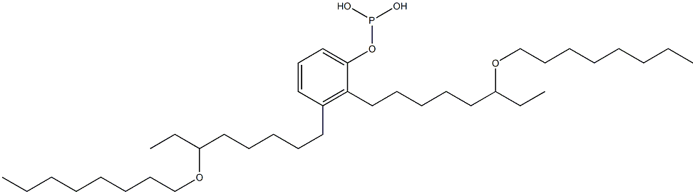 Phosphorous acid bis[6-(octyloxy)octyl]phenyl ester 结构式