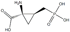 (1R,2S)-1-Amino-2-(phosphonomethyl)cyclopropanecarboxylic acid 结构式