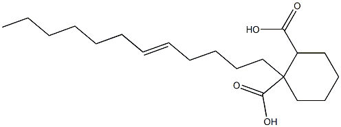 Cyclohexane-1,2-dicarboxylic acid hydrogen 1-(5-dodecenyl) ester 结构式
