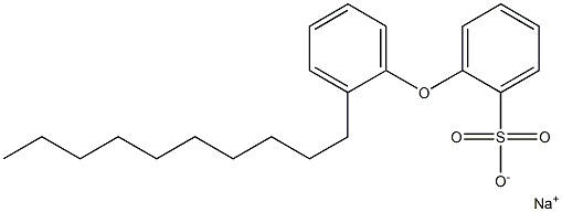 2-(2-Decylphenoxy)benzenesulfonic acid sodium salt 结构式