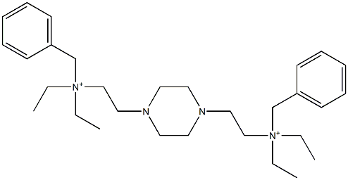 (Piperazine-1,4-diyldiethylene)bis(benzyldiethylaminium) 结构式