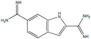 1H-Indole-2,6-dicarboxamidine 结构式