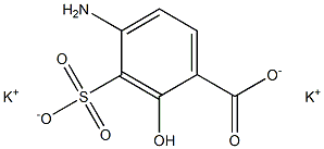 4-Amino-3-sulfosalicylic acid dipotassium salt 结构式