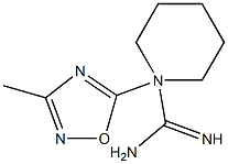 N2-(3-Methyl-1,2,4-oxadiazole-5-yl)-1-piperidinecarboxamidine 结构式