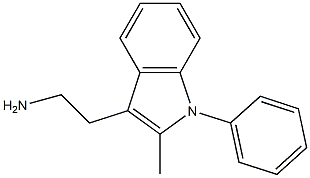 1-Phenyl-2-methyl-3-(2-aminoethyl)-1H-indole 结构式