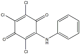 2-[(Phenyl)amino]-3,5,6-trichloro-2,5-cyclohexadiene-1,4-dione 结构式