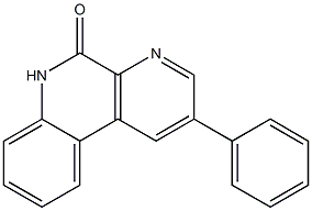 2-Phenylbenzo[f][1,7]naphthyridin-5(6H)-one 结构式