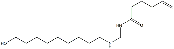 N-[[(9-Hydroxynonyl)amino]methyl]-5-hexenamide 结构式