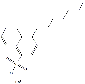 4-Heptyl-1-naphthalenesulfonic acid sodium salt 结构式