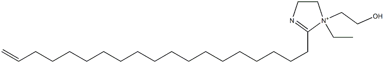 1-Ethyl-1-(2-hydroxyethyl)-2-(18-nonadecenyl)-2-imidazoline-1-ium 结构式