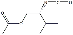 (-)-Acetic acid (R)-2-isocyanato-3-methylbutyl ester 结构式