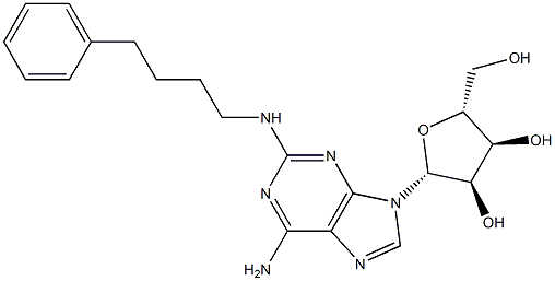 2-(4-Phenylbutylamino)adenosine 结构式
