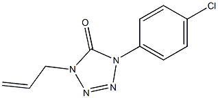 1-(4-Chlorophenyl)-4-(2-propenyl)-1H-tetrazol-5(4H)-one 结构式