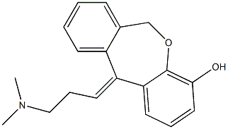 (E)-11-[3-(Dimethylamino)propylidene]-6,11-dihydrodibenz[b,e]oxepin-4-ol 结构式