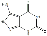 3-Amino-2H-pyrazolo[3,4-d]pyrimidine-4,6(5H,7H)-dione 结构式